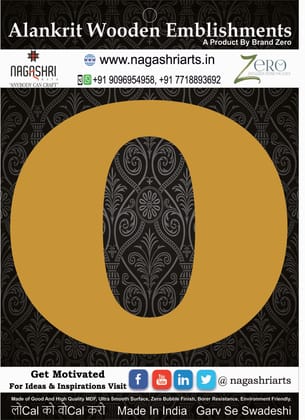 Brand Zero Alphabets, Numbers, Monograms - Upper Case O - CLBBT Font - Select Your Preference