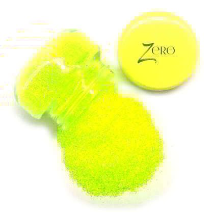 Brand Zero - Fluorescent Lemon Yellow Sparkling Dust - 15 Gms Jar