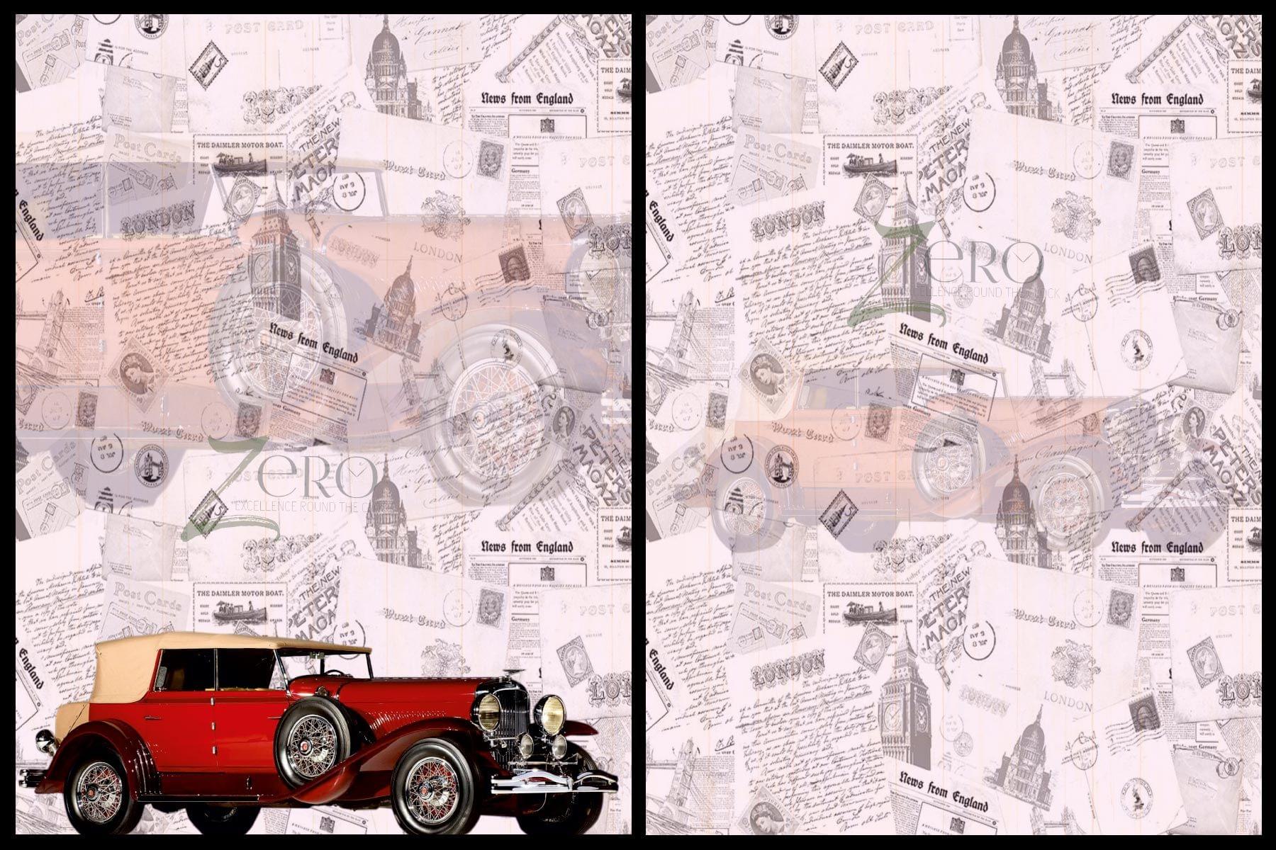 Brand Zero Luxury Speciality Decoupage Paper- Vintage Classic Red