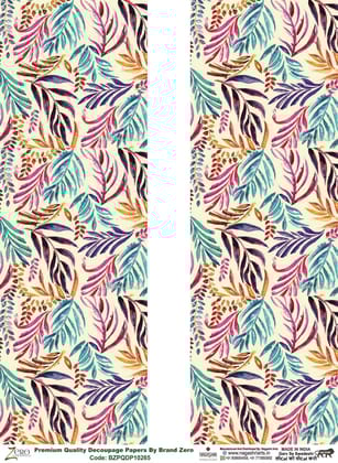 Brand Zero Premium Quality Decoupage Paper Pack of Two - Design Code: BZPQDP10265