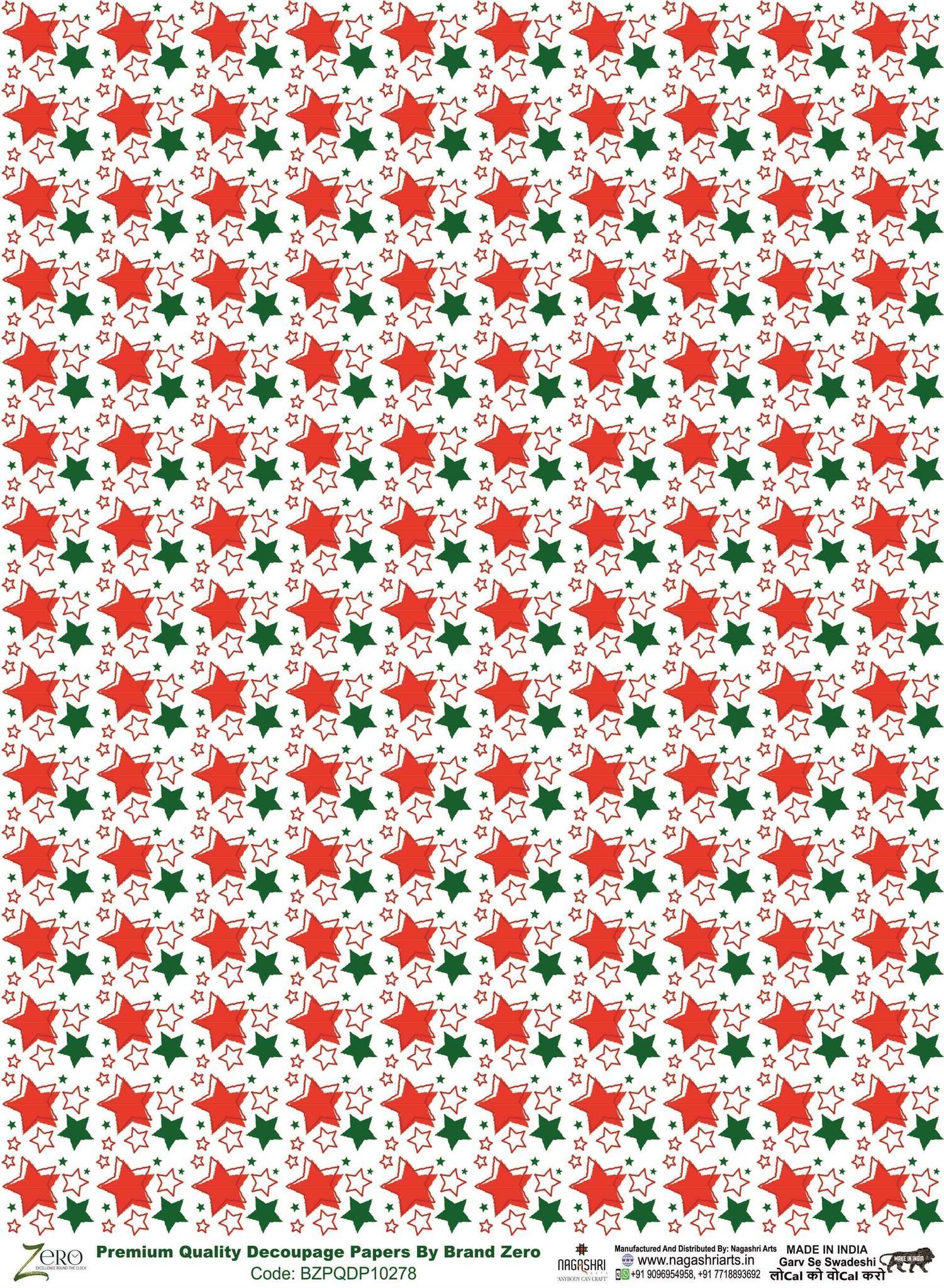 Brand Zero Premium Quality Decoupage Paper Pack of Two - Design Code: BZPQDP10278