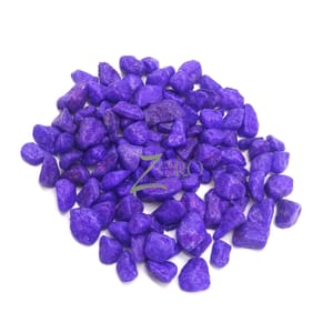 Brand Zero - Violet Color Pebbles Glossy Stones - 200 Gms