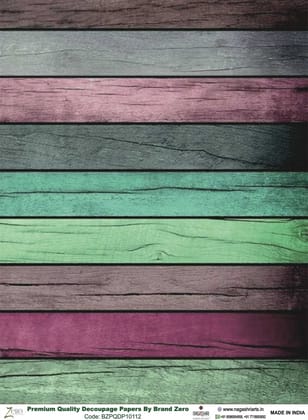 Brand Zero Premium Quality Decoupage Paper Pack of Two - Design Code: BZPQDP10112