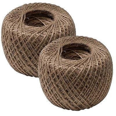 Jute Twine String 10 Meter Roll - Natural Color 2 Ply - 2mm Diameter