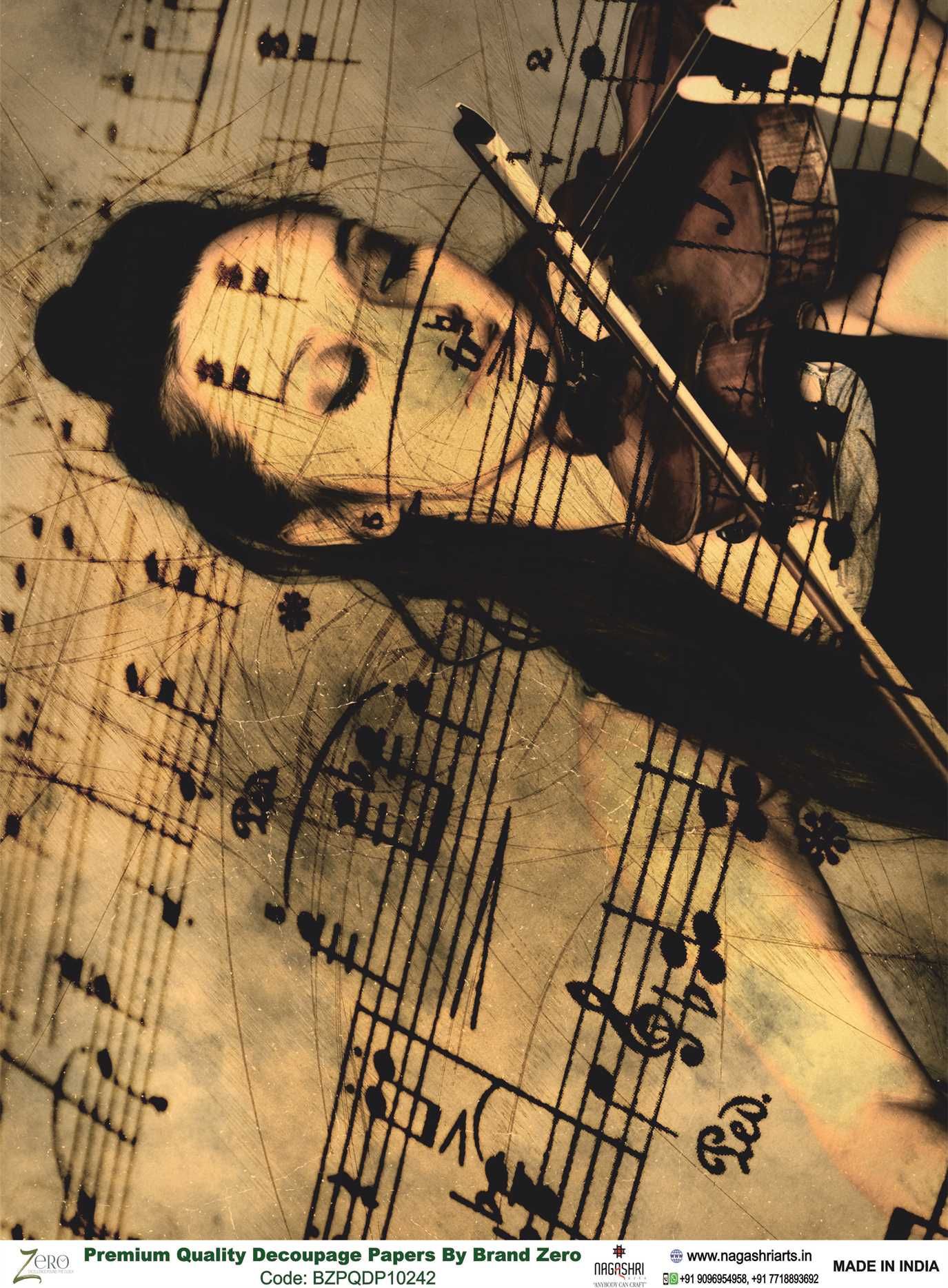 Brand Zero Premium Quality Decoupage Paper Pack of Two - Design Code: BZPQDP10242