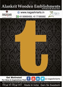 Brand Zero Alphabets, Numbers, Monograms - Lower Case T - CLBBT Font - Select Your Preference