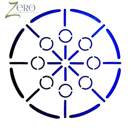 Imported Stencils- 5"*5"- Circle And Lines Design Background