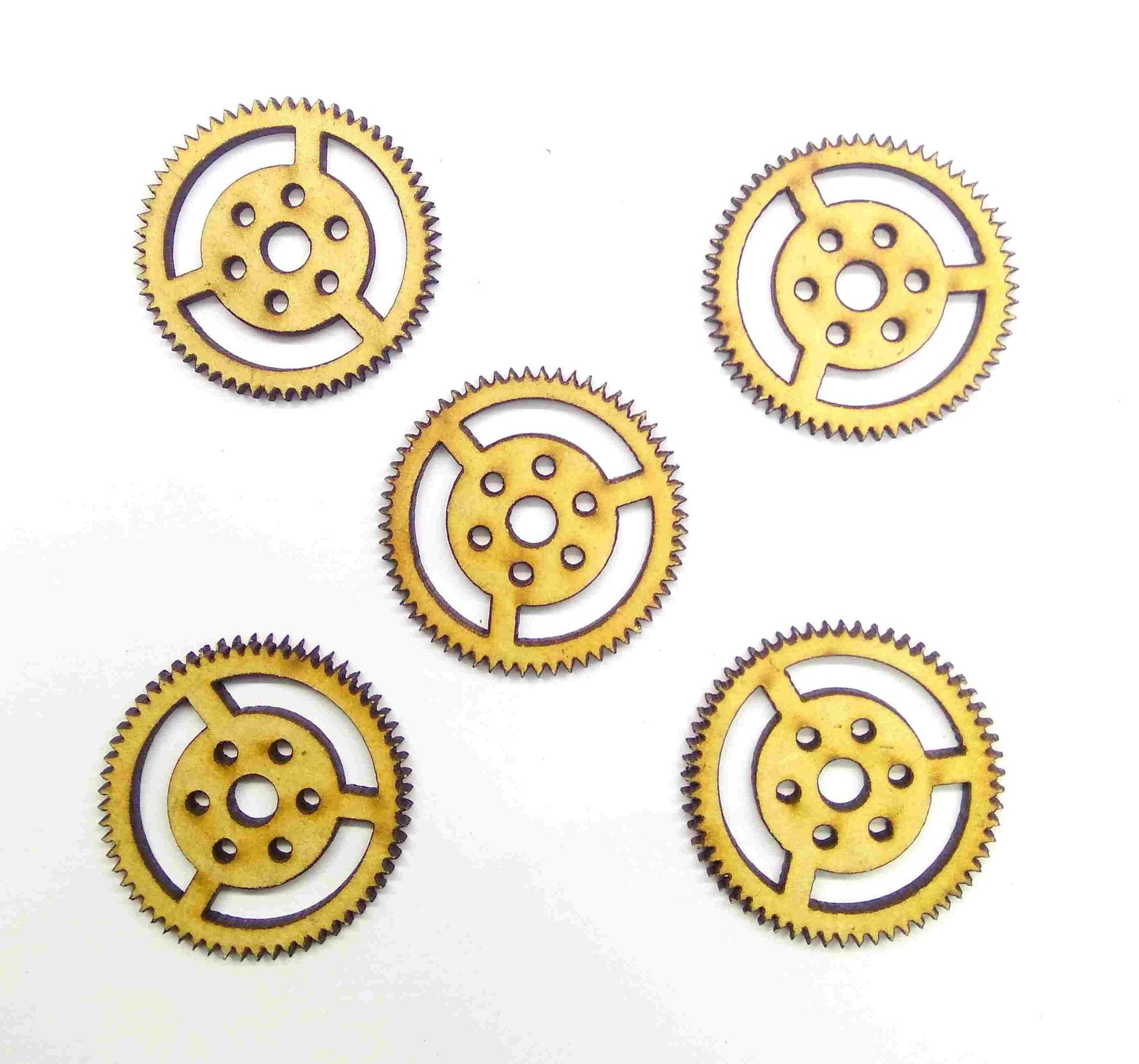 MDF Gears Design 2 - Set of 5 pcs