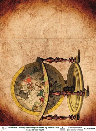 Brand Zero Premium Quality Decoupage Paper Pack of Two - Design Code: BZPQDP10211