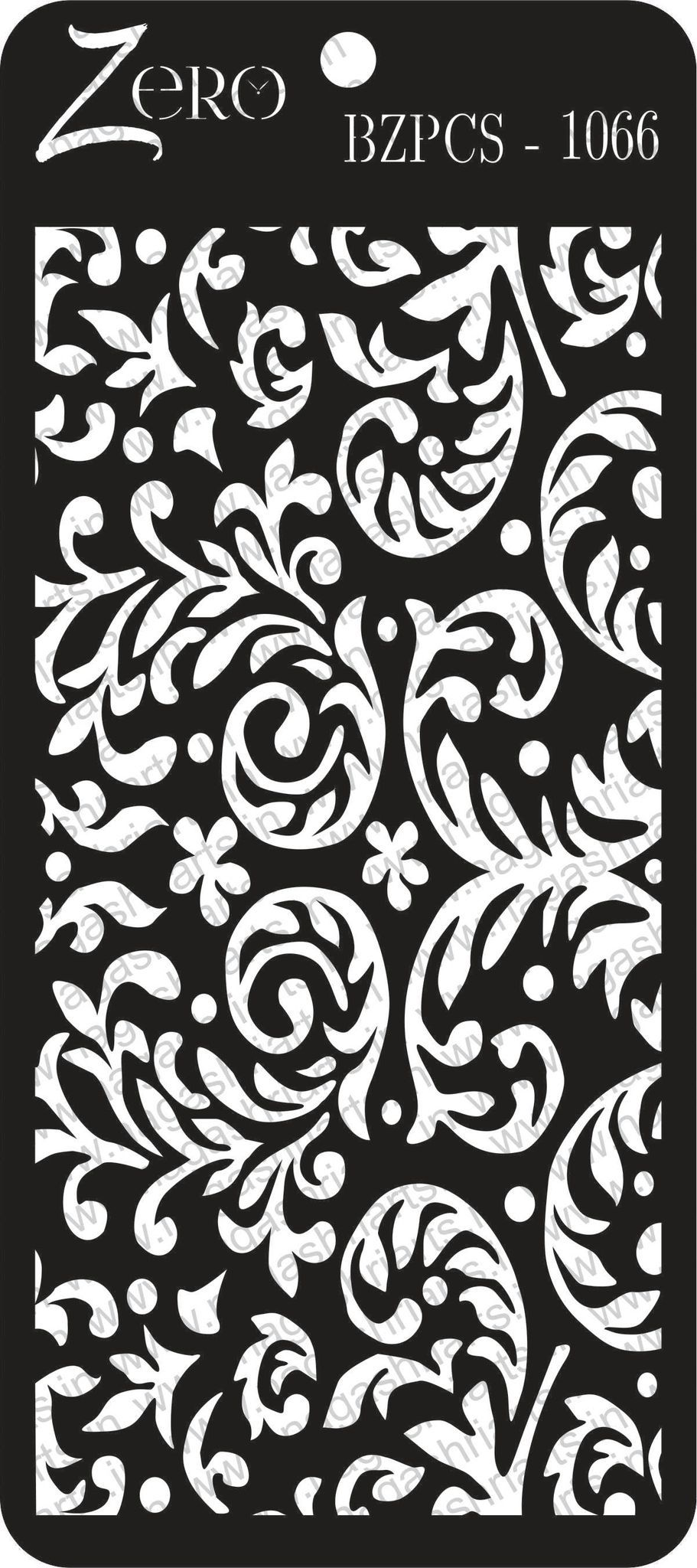 Brand Zero Pratibimb Craft Stencil - Code: BZPCS-1066 - Select Your Preferred Size