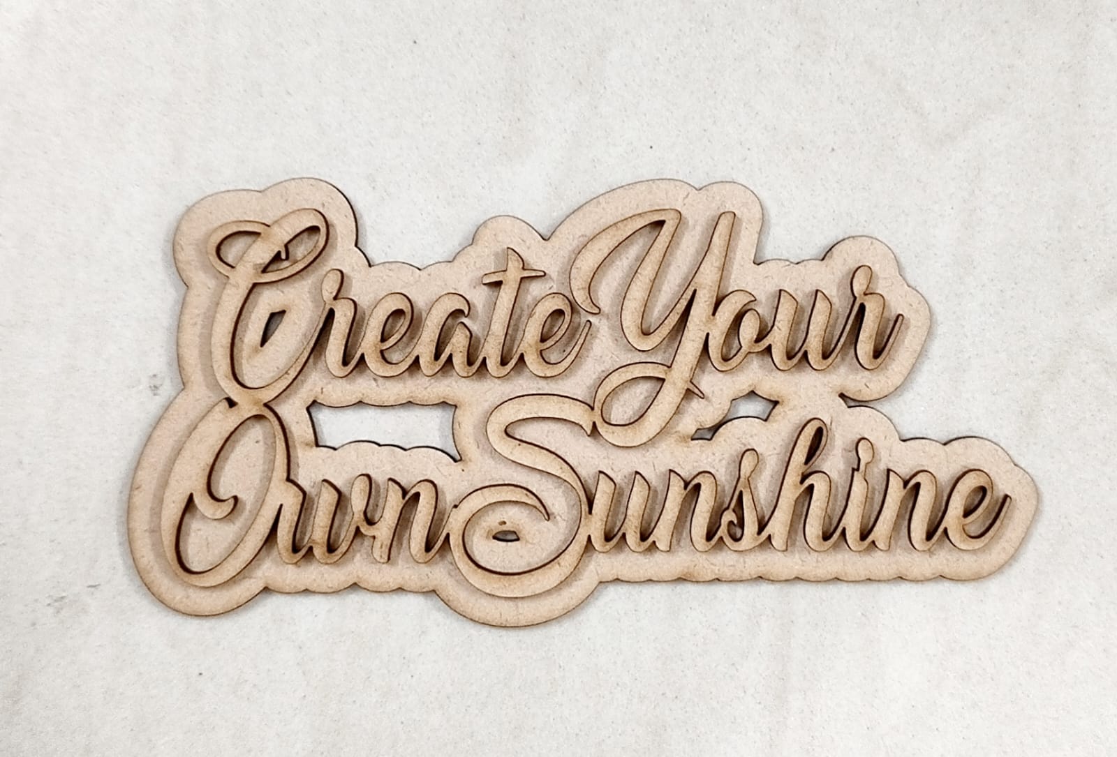 Brand Zero MDF Double Layered Quotes Fridge Magnet Design - Create Your Own Sunshine