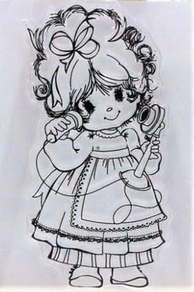Clear Stamps Imported - Lovely Girls Design 17 - 9cm*6cm