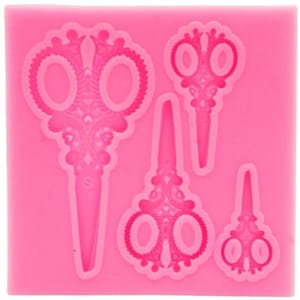 Silicon Mould - Antique Scissors Of Four Sizes Design 25