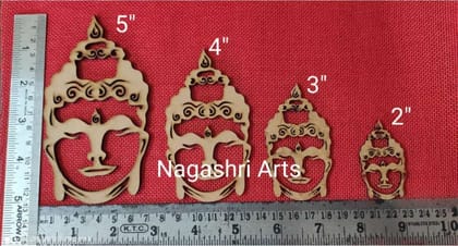 Brand Zero MDF Emblishment Meditation Buddha Design 5 - Select Your Preference Of Size & Thickness