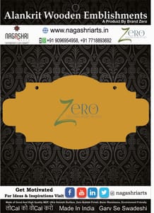 Brand Zero MDF Designer Name Plate BZDNP021