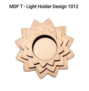 Brand Zero MDF Tea Light Holder Triple Layer - Design BZMDFTEALHDTL1012