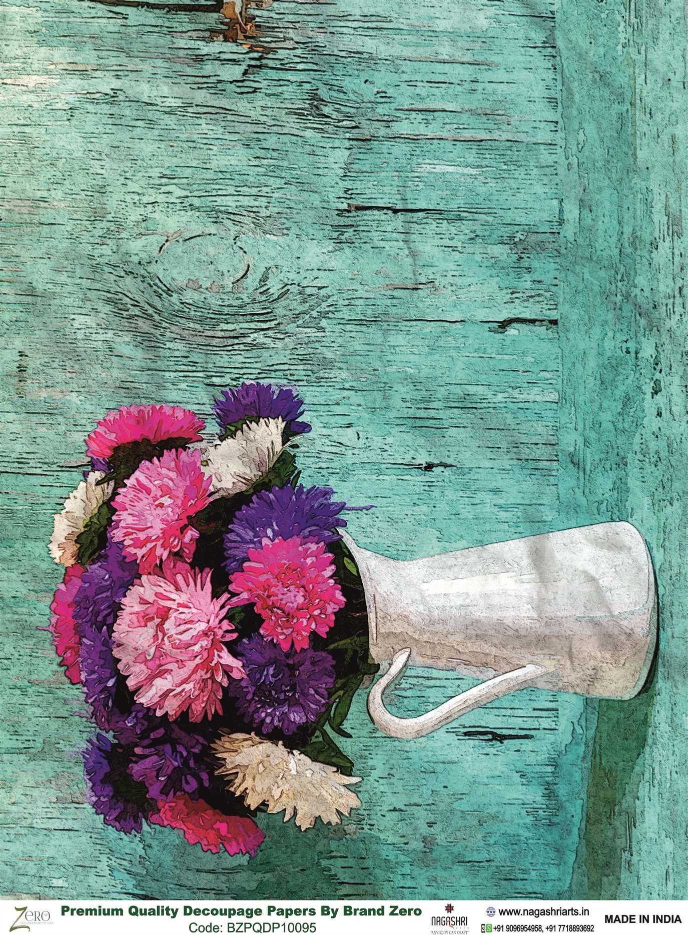 Brand Zero Premium Quality Decoupage Paper Pack of Two - Design Code: BZPQDP10095