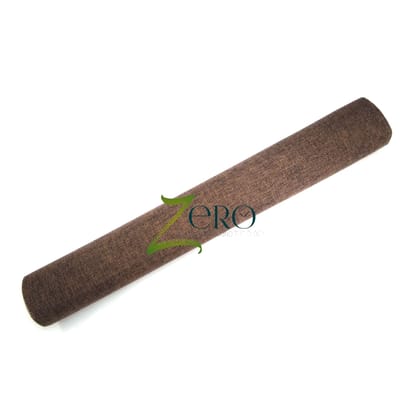 Natural Jute Burlap Mesh Fabric Sheet Roll - 19 Inches By 197 Inches - Mocha Color