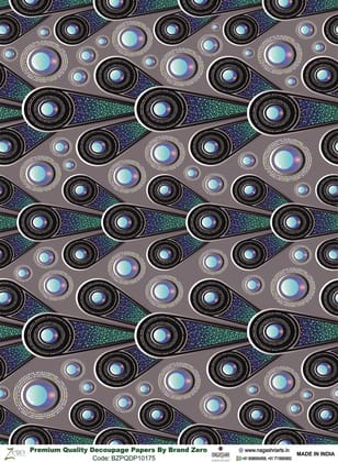 Brand Zero Premium Quality Decoupage Paper Pack of Two - Design Code: BZPQDP10175