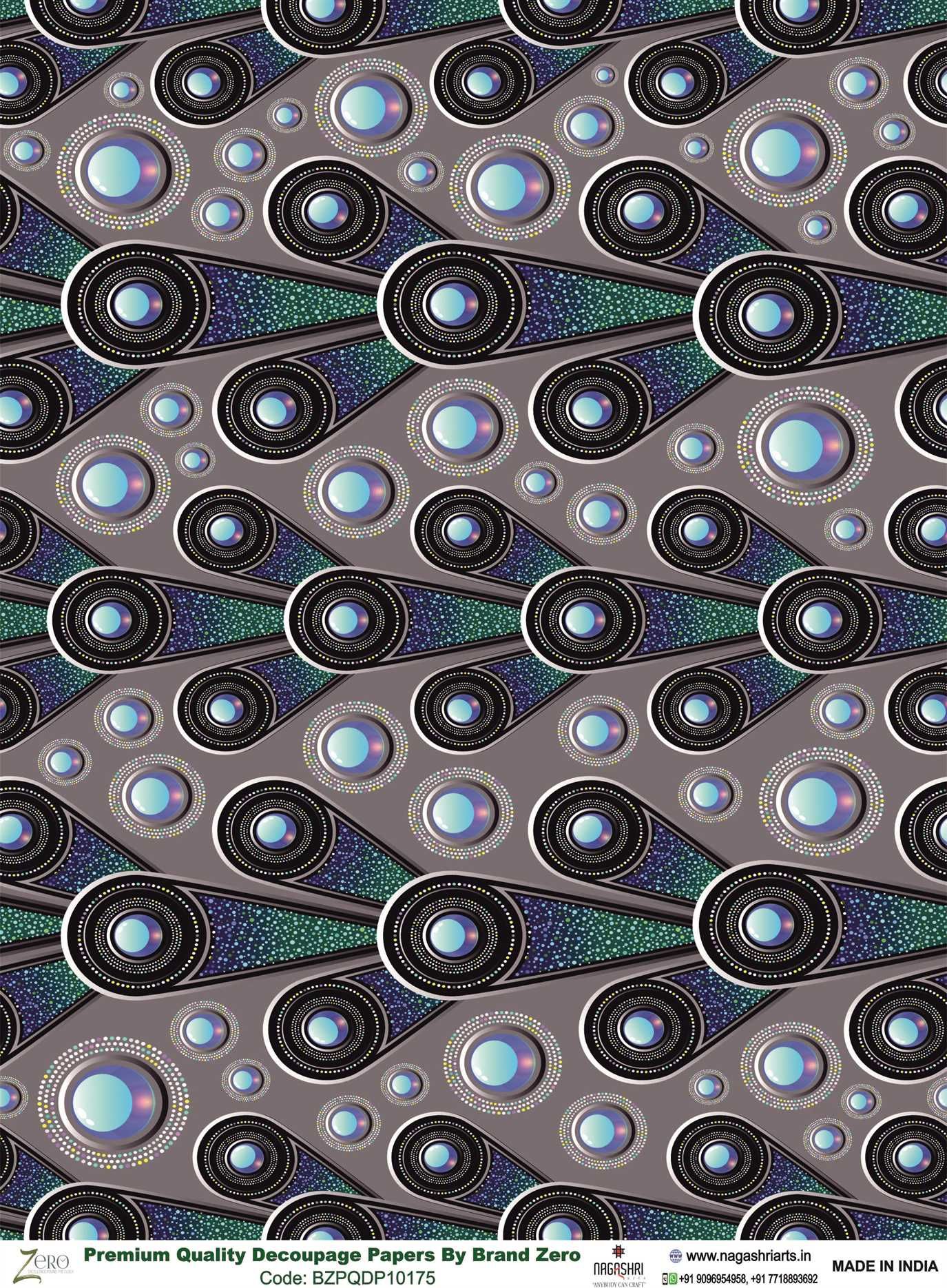 Brand Zero Premium Quality Decoupage Paper Pack of Two - Design Code: BZPQDP10175