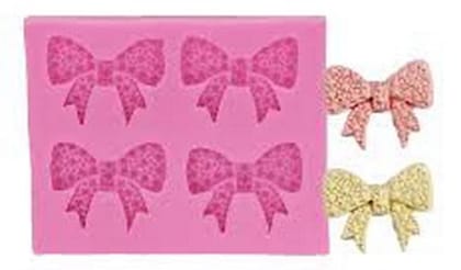 Silicon Mould - Doted Bow Design 20