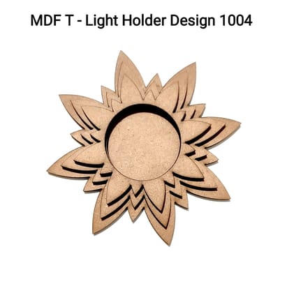 Brand Zero MDF Tea Light Holder Triple Layer - Design BZMDFTEALHDTL1004