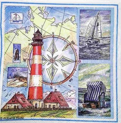 Decoupage Napkin / Tissue papers - 25cm*25cm - GT3211