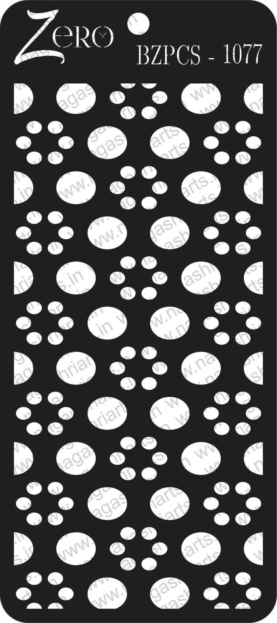 Brand Zero Pratibimb Craft Stencil - Code: BZPCS-1077 - Select Your Preferred Size