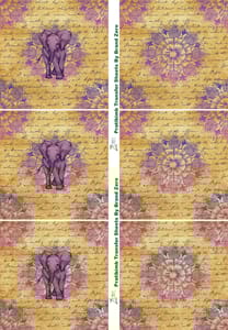 Brand Zero Pratibimb Transfer Sheets - Ethenic Elephant