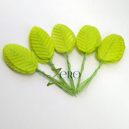 Bunch of 10 Pcs Hand Made Fabric Leaves - Multi Color Bunch of 10 Pcs Hand Made Fabric Leaves - Multi Color