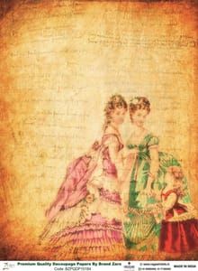 Brand Zero Premium Quality Decoupage Paper Pack of Two - Design Code: BZPQDP10184