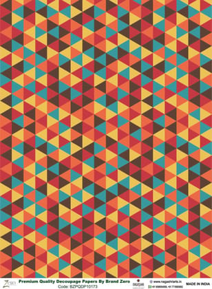 Brand Zero Premium Quality Decoupage Paper Pack of Two - Design Code: BZPQDP10173