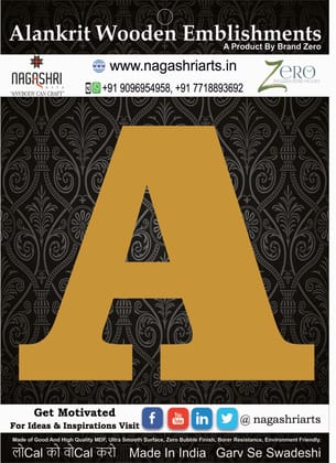 Brand Zero Alphabets, Numbers, Monograms - Upper Case A - CLBBT Font - Select Your Preference