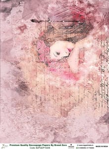 Brand Zero Premium Quality Decoupage Paper Pack of Two - Design Code: BZPQDP10208