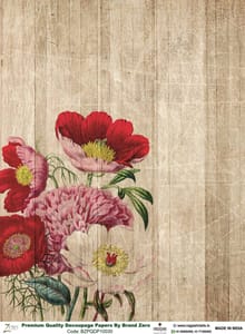 Brand Zero Premium Quality Decoupage Paper Pack of Two - Design Code: BZPQDP10030