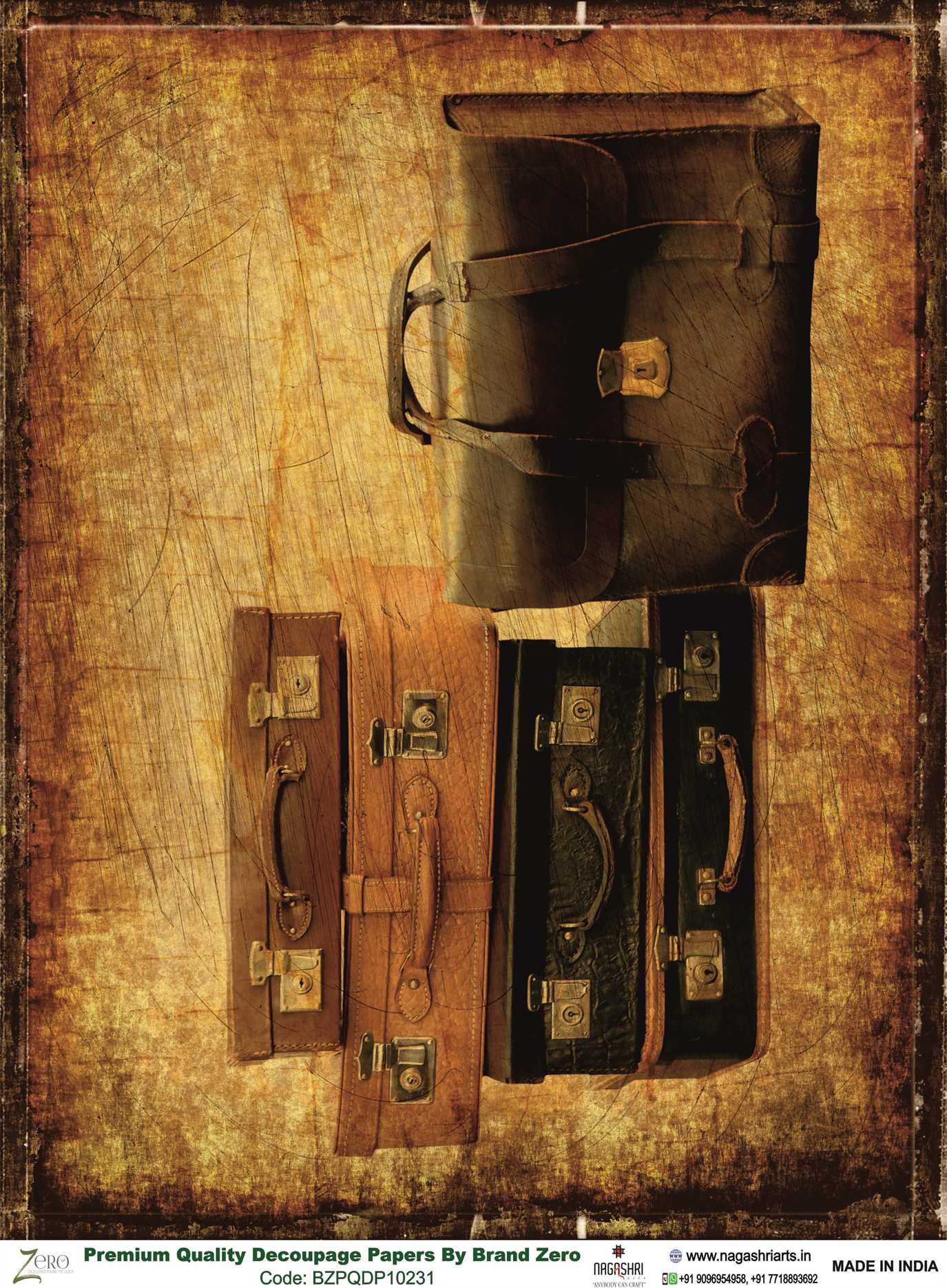 Brand Zero Premium Quality Decoupage Paper Pack of Two - Design Code: BZPQDP10231