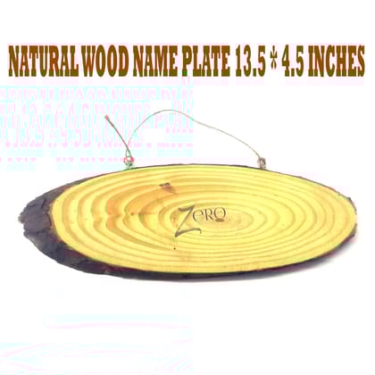 Natural Wood Name Plate - 13.5 * 4.5 Inches Natural Wood Name Plate - 13.5 * 4.5 Inches