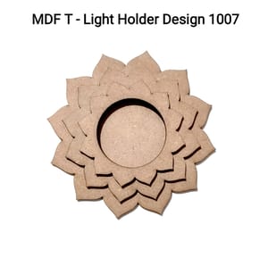 Brand Zero MDF Tea Light Holder Triple Layer - Design BZMDFTEALHDTL1007