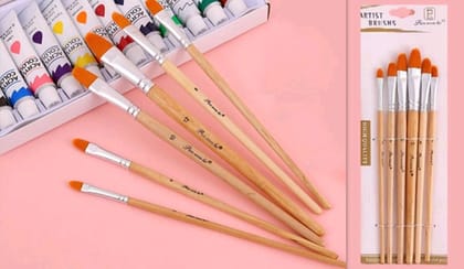 Filbert Brushes - 6 brush