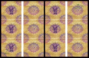 Brand Zero Luxury Speciality Decoupage Paper - Ethnic Elephant 2  Tiles