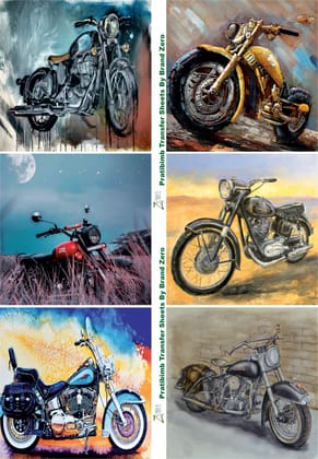 Brand Zero Pratibimb Transfer Sheets - Vintage Bikes 1