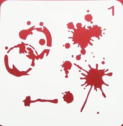 Imported Stencils- 5"*5"- Color Splash