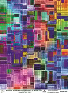 Brand Zero Premium Quality Decoupage Paper Pack of Two - Design Code: BZPQDP10015