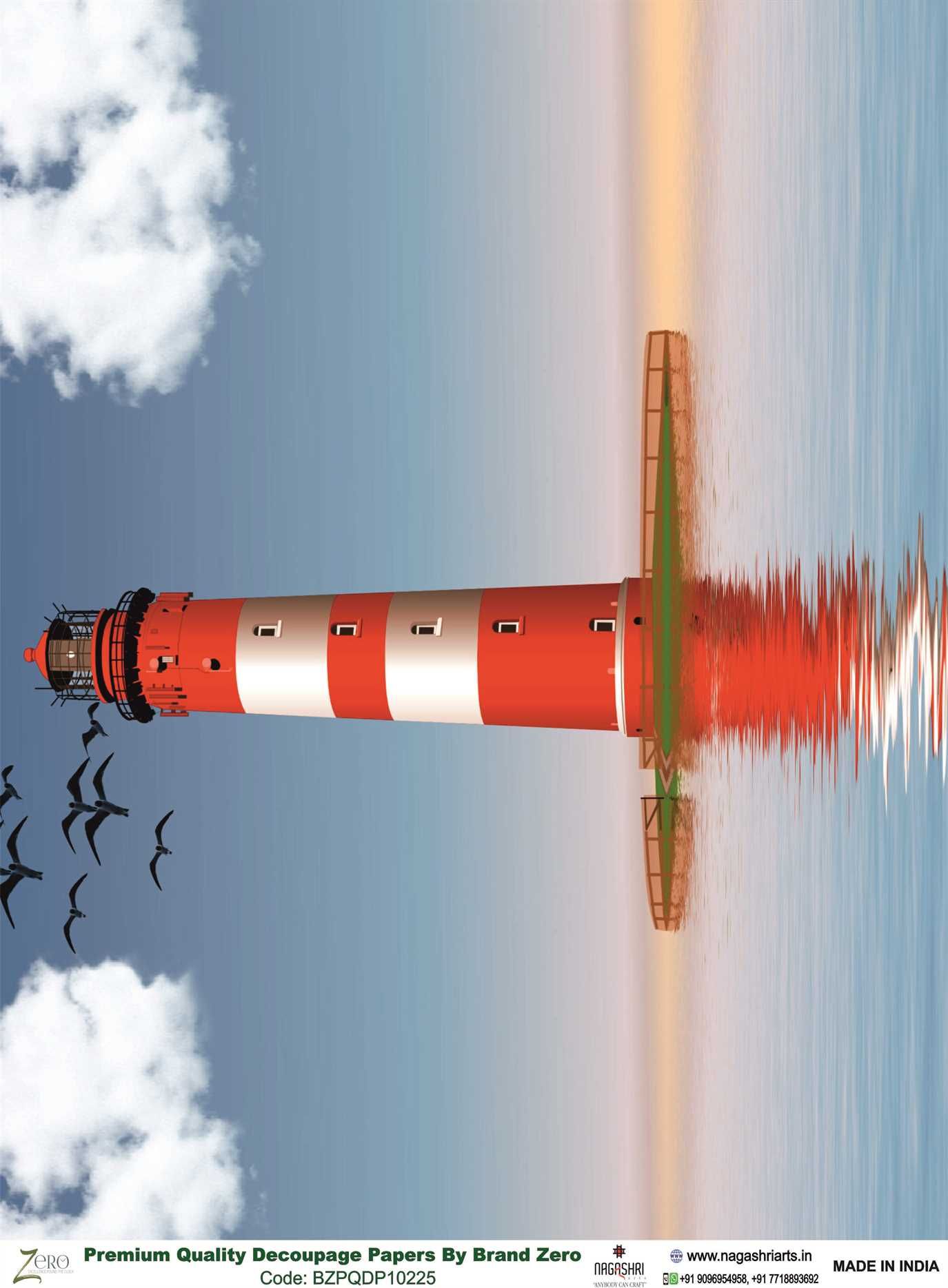 Brand Zero Premium Quality Decoupage Paper Pack of Two - Design Code: BZPQDP10225