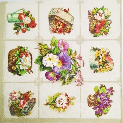 Decoupage Napkin / Tissue papers - 33cm by 33cm - GT1001
