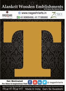 Brand Zero Alphabets, Numbers, Monograms - Upper Case T - CLBBT Font - Select Your Preference