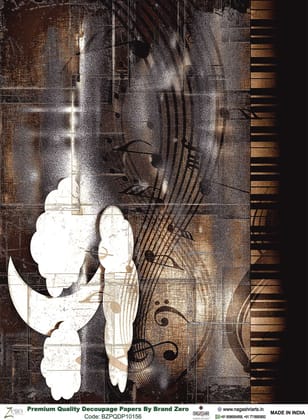 Brand Zero Premium Quality Decoupage Paper Pack of Two - Design Code: BZPQDP10156