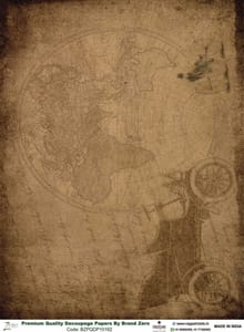 Brand Zero Premium Quality Decoupage Paper Pack of Two - Design Code: BZPQDP10162