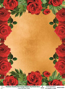 Brand Zero Premium Quality Decoupage Paper Pack of Two - Design Code: BZPQDP10085