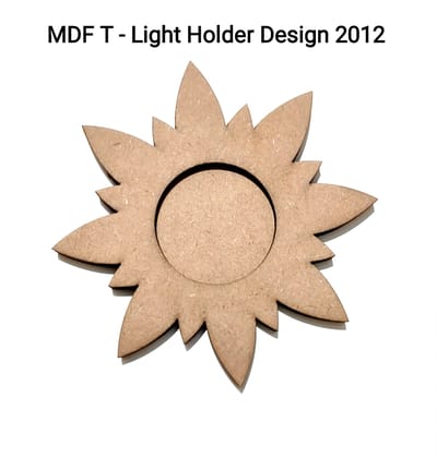 Brand Zero MDF Tea Light Holder Double Layer - Design BZMDFTEALHDDL2012